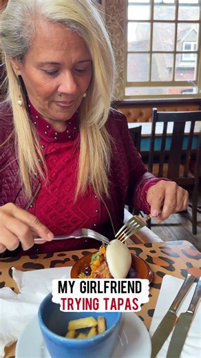 My Girlfriend Tries Tapas For The First Time… Her Reaction 😂🇪🇸