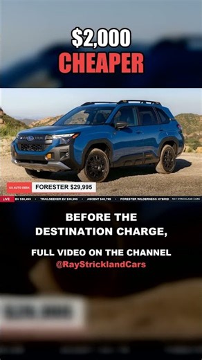 Every 2027 Subaru: Prices, MPG and Range - a Cheaper Impreza and a 420-HP Electric SUV #shorts