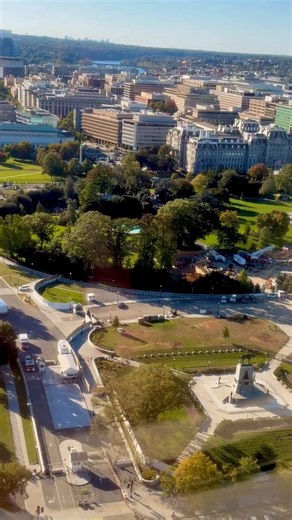 One America News on X: "The White House Ballroom is seen from the top of the Washington Monument in Washington, D.C. as construction progresses. Watch OAN on OAN Live for more updates." / X