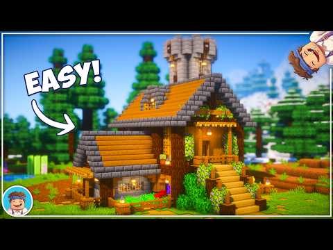 Minecraft: How to Build a Large Survival House | Minecraft House Build Tutorial 🏡