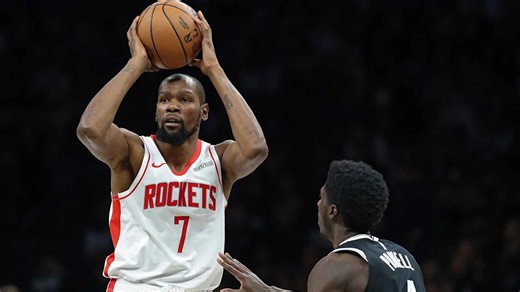 Rockets’ Kevin Durant makes franchise history at age 37 vs. Nets
