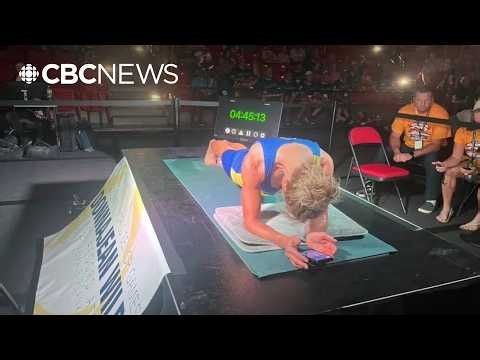 Canadian woman holds plank for 5 hours, breaking world record