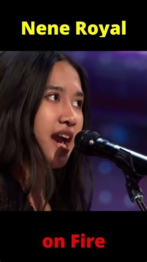 16 years old nene royal is shy until she starts singing Zombie at AGT auditions #viral