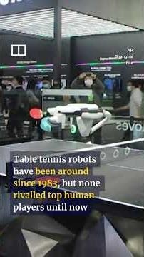 AI ping-pong robot beats top human players