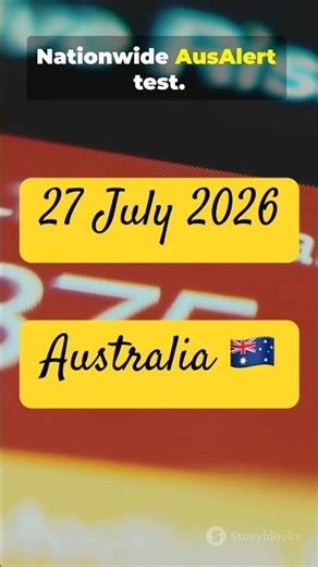 Australia’s New AusAlert Test 🚨📱 | Nationwide Emergency Alert on 27 July 2026