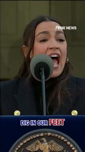 AOC delivers remarks during the swearing-in ceremony of Mamdani #shorts #us #nyc #ny #politics
