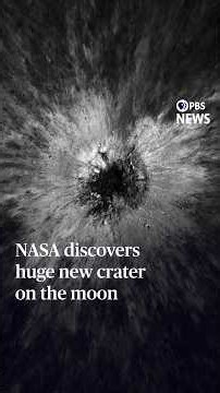 NASA discovers huge new crater on the moon #shorts