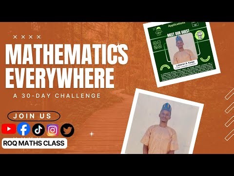 Mathematics Everywhere: A-30 Day Challenge || Day 01 with Linguist Abdullahi || #shorts #maths 