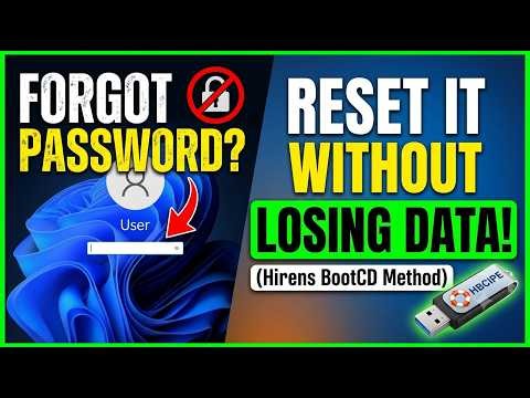 Forgot Windows 11 Password Reset It WITHOUT Losing Data!.