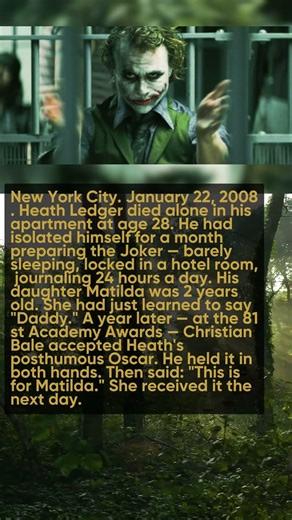 What Heath Ledger's 2-Year-Old Daughter Did the Day He Died Will Destroy You