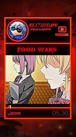 Food Wars Part 2 🍜🔥 | Intense Cooking Battles | Anime Edit 4K