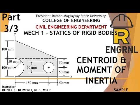 (3/3) Centroid, Moment of Inertia of Composite Area Sample