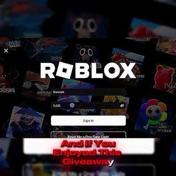 I'm Giving Away a FREE Brand New Roblox Account 👀🔥