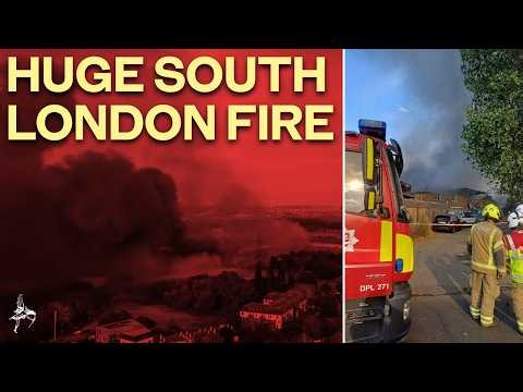 Huge fire breaks out in south London as black smoke seen across city