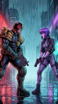 Judge Dredd vs Motoko Kusanagi — Who Would Win? ⚡ #JudgeDredd #GhostInTheShell