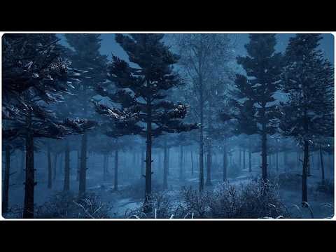 I've Slept So Deep: Fierce Snowstorm Winds Howling Across a Dark Frozen Wilderness | Windy ASMR