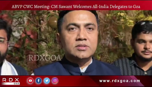 RDXGOA TV Channel on Instagram: "ABVP CWC Meeting: CM Sawant Welcomes All-India Delegates to Goa On the occasion of the Central Working Committee meeting of the Akhil Bharatiya Vidyarthi Parishad (ABVP), Goa Chief Minister Dr. Pramod Sawant warmly welcomed all the all-India delegates who arrived in Goa from across the country. Praising the contribution of the Akhil Bharatiya Vidyarthi Parishad to nation-building, the Chief Minister said that the organization is guiding youth along the path of id