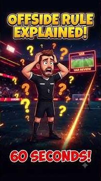 Offside Rule Explained in 60 Seconds ⚽ (Football/Soccer Made Easy) #shorts #Football #Soccer