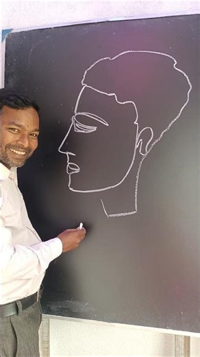 One line drawing #face #art #drawing #viral #howtodraw #tutorial #ytshorts