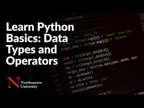 Learn Python Basics: Data Types and Operators