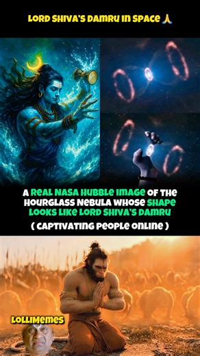 🙏🥰 The Hourglass Nebula (MyCn 18) image was captured by NASA’s Hubble Space Telescope in 1996