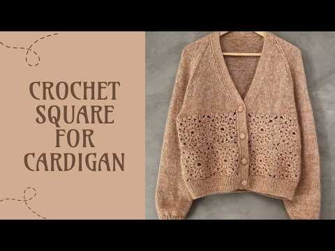 Crochet Granny Square Tutorial | Crochet square motif | Perfect for a cardigan