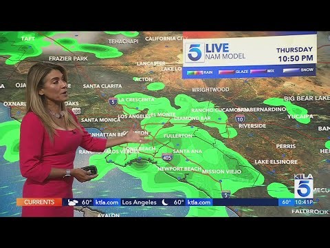 Cooler SoCal temps, possible rains to last through Friday