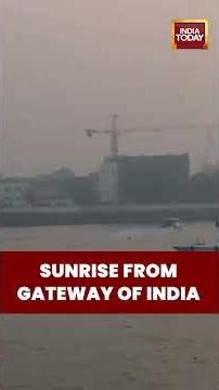 Stunning Last Sunrise of 2025 from Mumbai’s Gateway of India | #mumbainews #gatewayofindiamumbai