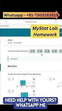 Pearson MyLab Statistics | StatCrunch Homework & Statistics Problems 📊