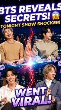 BTS Exposed On The Tonight Show! 😱💜 (Best for overall high CTR) #btsgrammys #shorts #viral