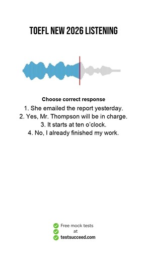 TOEFL Course + 20 Offical Mock tests with Scoring On Testsucceed #toefl2026 #toefl #toefllistening