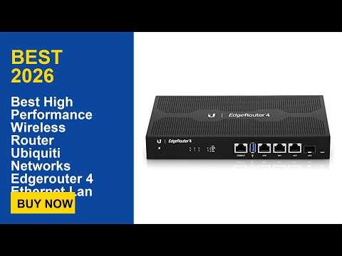 Best High Performance Wireless Router Ubiquiti Networks Edgerouter 4 Ethernet Lan Black