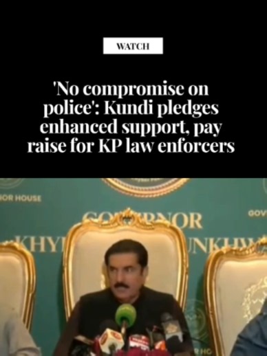 Khyber Pakhtunkhwa Governor Faisal Karim Kundi said on Monday that the new setup in the province would “not compromise on police”, pledging enhanced support and a pay raise for its law enforcers. He was addressing a press conference in Peshawar a day after the Centre imposed governor’s rule in the province. The governor stated that he had called a security meeting on Sunday as well as a meeting of the provincial apex committee earlier today in order to assure the government that “our first prior