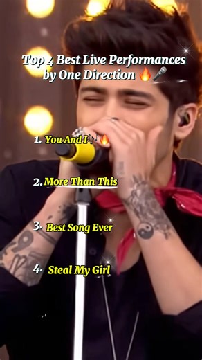 Top 4 Best Live Performances by One Direction 🔥🎤 #onedirection