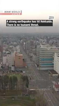 Powerful earthquake hits HokkaidoーNHK WORLD-JAPAN NEWS #shorts