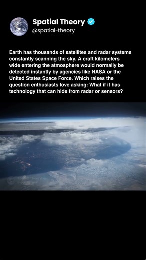 What if alien craft has technology that can hide from radar or sensors?