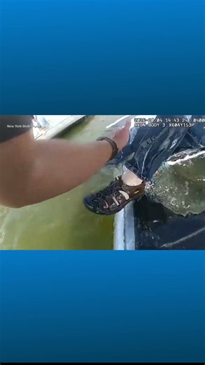 New York State trooper leaps into lake to help save man
