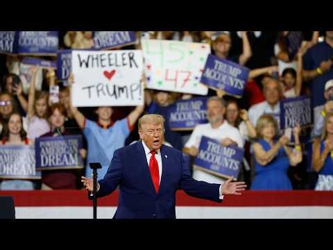 Crowd goes wild and chants ‘USA’ during Trump’s speech at Georgia rally