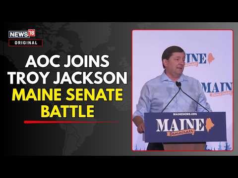 US MIDTERMS | AOC Backs Troy Jackson In High-Stakes Maine Senate Race Against Susan Collins | N18G