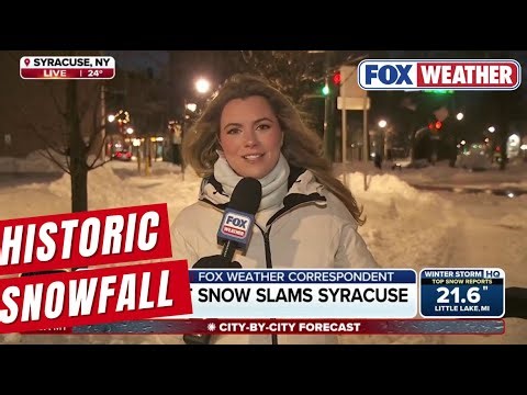 Lake Effect Snow Slams Syracuse With Historic Snowfall