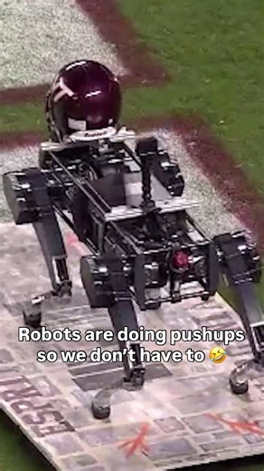 Robots are everywhere 🤖 #virginiatech #accfootball #collegefootball