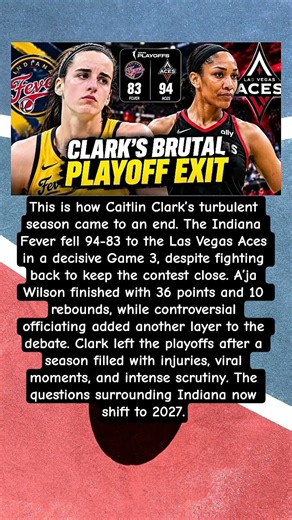 Caitlin Clark’s Chaotic Season Ends #CaitlinClark #IndianaFever