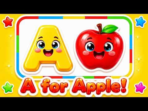 ABC Phonics Song | A for Apple | Learn Alphabet Sounds | Kids ABC Song | Toddler Preschool Learning