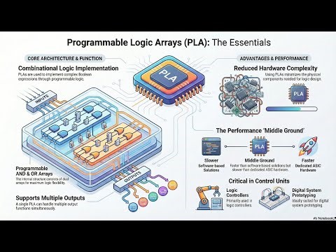 Programmable Logic Arrays (PLA) digital electronics