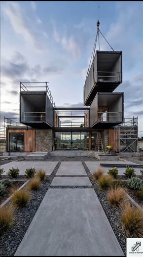 Amazing Shipping Container House Build! 🏠 #construction #timelapse #architecture #building