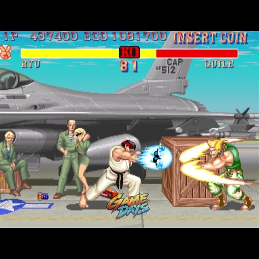 RYU vs GUILE #retrogaming #streetfighter #retro
