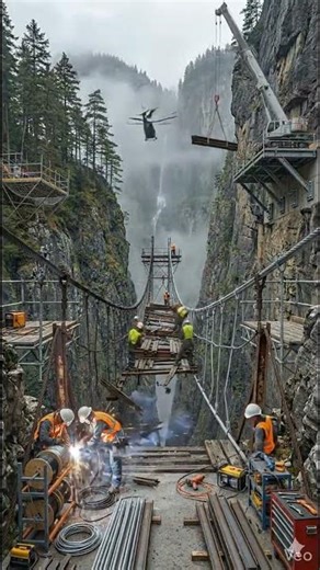 Extreme Mountain Bridge Demolition & Rebuild | Insane Engineering Transformation Time lapse