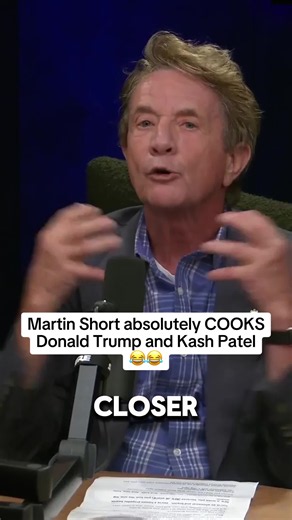 Martin Short slams Kash Patel and Donald Trump: “We are closer than Kash Patel’s eyes. We are a team. He looks like c*caine had a face...It is just hilarious though. The level of onslaught against Canada… he's he's beyond any parody or satire that you can… do.” #martinshort #trump #democrat #kashpatel #conanobrien