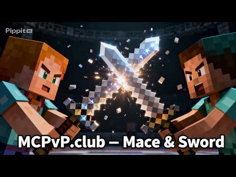 Minecraft PvP on MCPvP.club. Mace & Sword with commentary