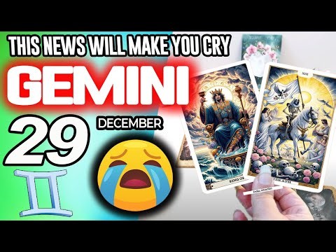 Gemini ♊🔞THIS NEWS WILL MAKE YOU CRY😭🆘 horoscope for today DECEMBER 29 2025 ♊ #gemini tarot DECEMBER